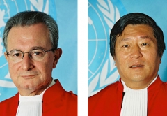 Judge Carmel Agius and Judge Liu Daqun