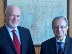 ICTY President Agius at the meeting with the President of the UNGA, Ambassador Peter Thomson (Fiji)