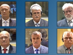 Jadranko Prlić, Bruno Stojić, Slobodan Praljak, Milivoj Petković, Valentin Ćorić et Berislav Pušić