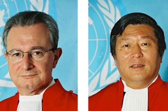 Judge Carmel Agius and Judge Liu Daqun